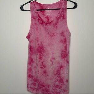 American Eagle Pink Tie-Dye Tank Top